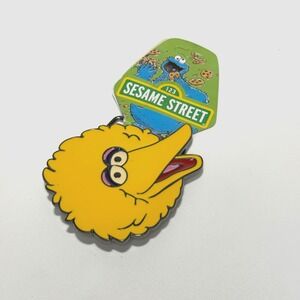 2010 Sesame Street BIG BIRD Metal/Enamel 3 1/2" Wide BELT BUCKLE